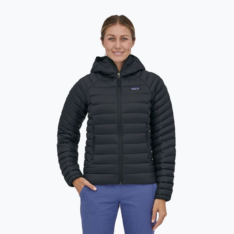 Дамски пуловер с качулка Patagonia Down Hoody black