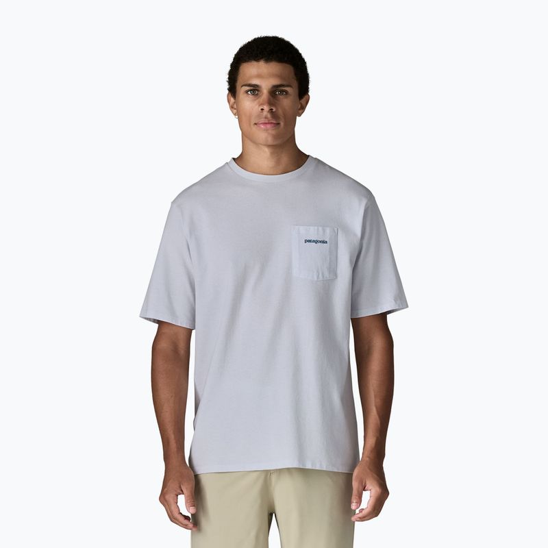 Мъжка тениска Patagonia Boardshort Logo Pocket Responsibili white