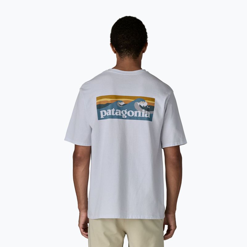Мъжка тениска Patagonia Boardshort Logo Pocket Responsibili white 3