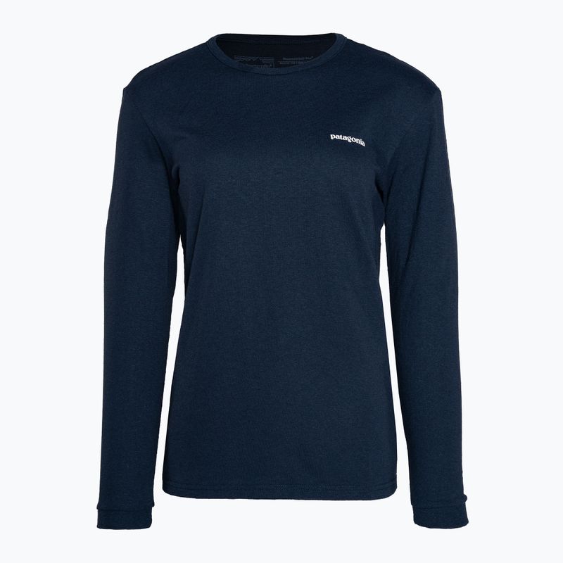 Дамска тениска за трекинг Patagonia P-6 Logo Responsibili-Tee LS tidepool blue 3