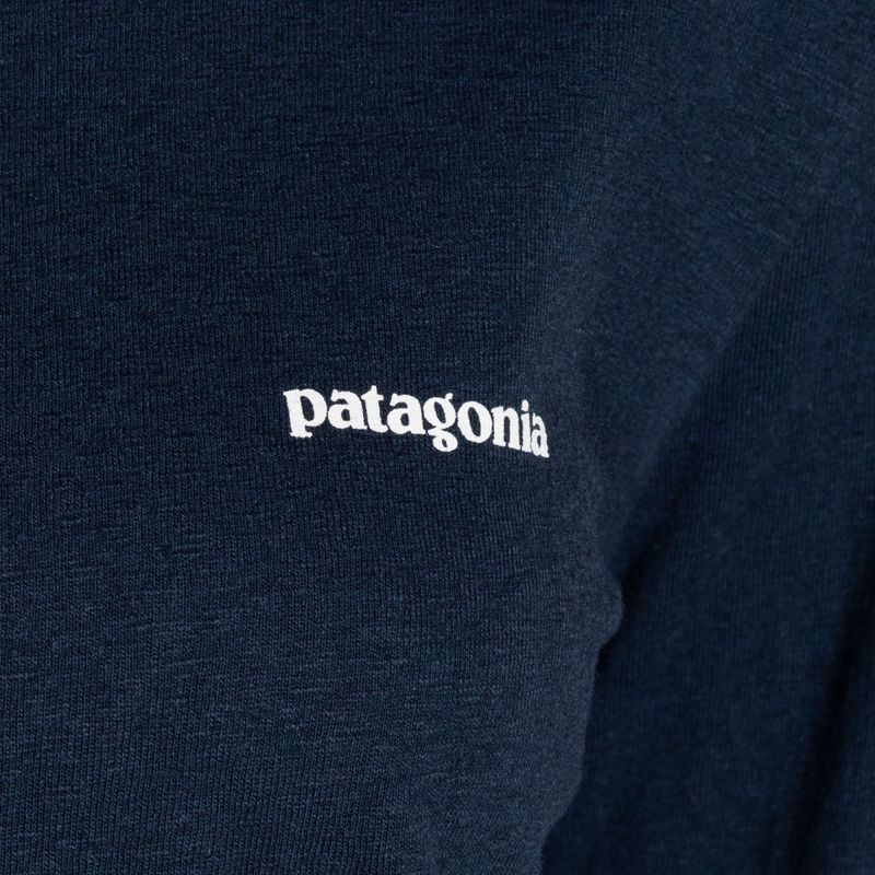 Дамска тениска за трекинг Patagonia P-6 Logo Responsibili-Tee LS tidepool blue 5
