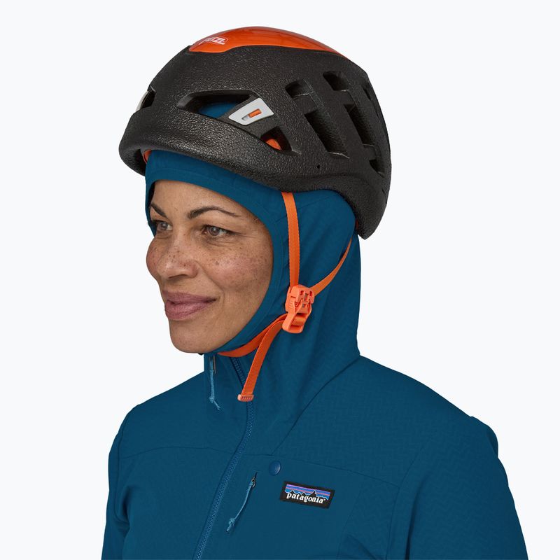 Дамско софтшел яке Patagonia R1 CrossStrata Hoody lagom blue 4