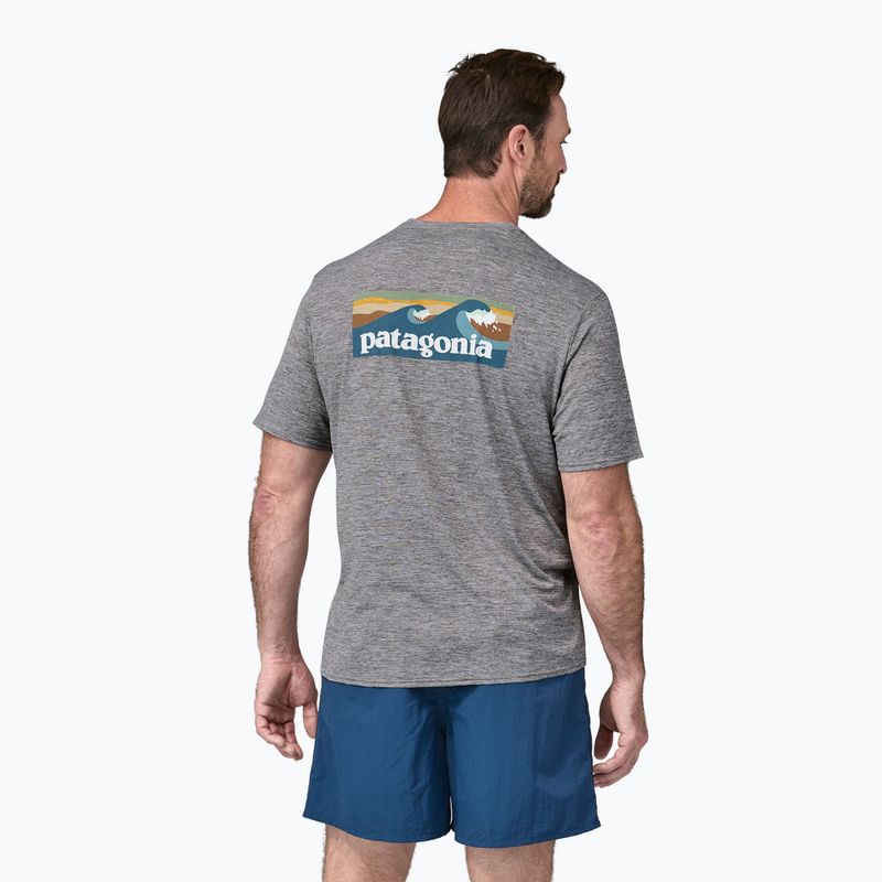 Мъжка тениска Patagonia Cap Cool Daily Graphic Shirt Waters boardshort logo abalone blue/grey 2