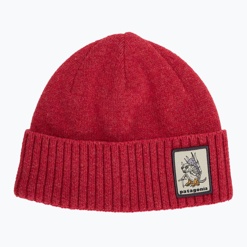 Patagonia Brodeo Beanie забавни свине броненосец/туризъм червена трекинг шапка 5