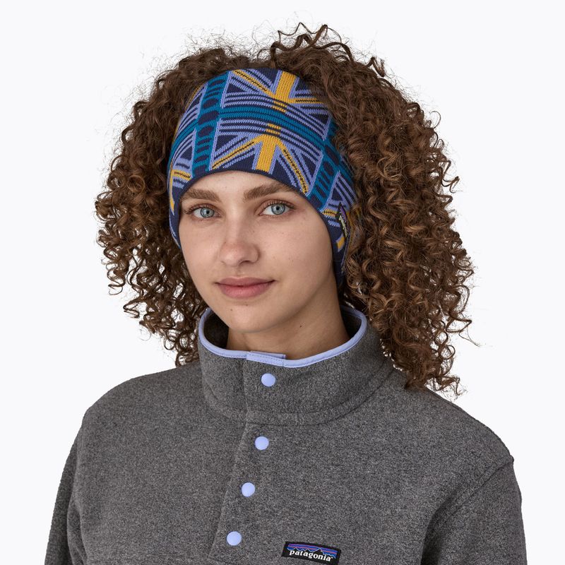 Дамска лента за глава Patagonia Powder Town snow beam/pale periwinkle 2
