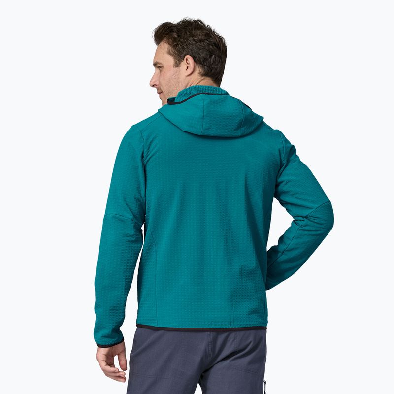 Patagonia R2 TechFace Hoody софтшел яке belay blue за мъже 2