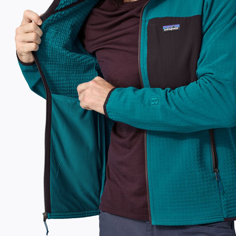 Patagonia R2 TechFace Hoody софтшел яке belay blue за мъже 7