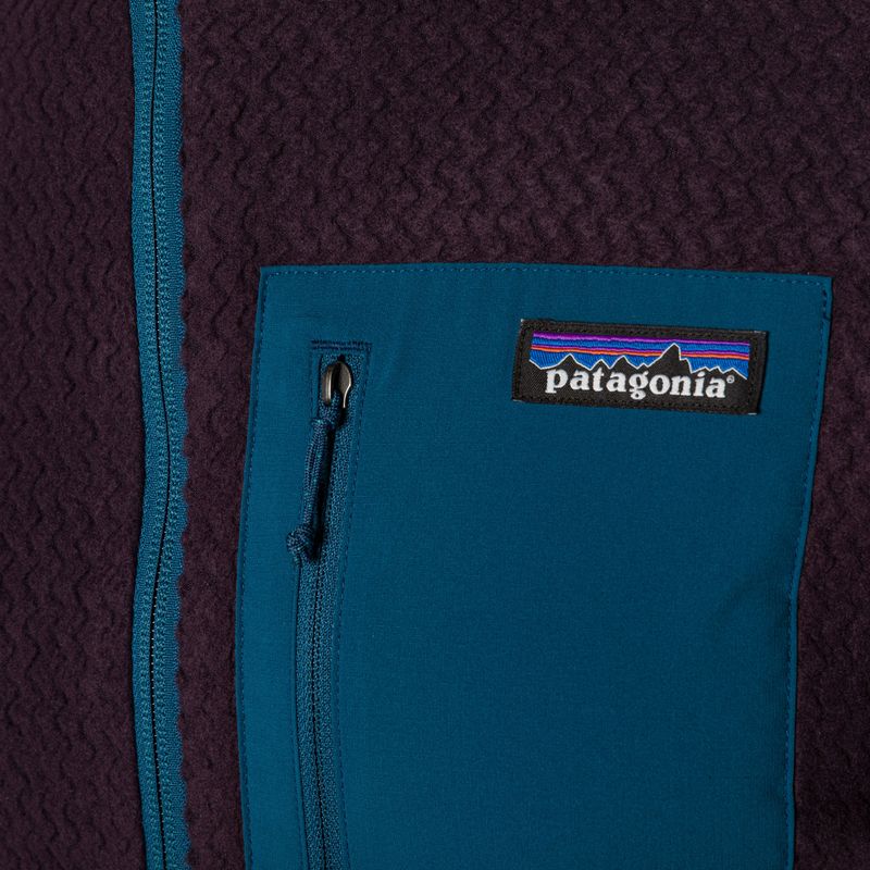 Patagonia R1 Air Full-Zip obsidian plum мъжки потник за трекинг 5