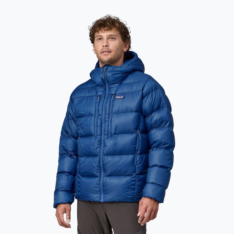 Patagonia мъжко пухено яке Fitz Roy Down Hoody passage blue