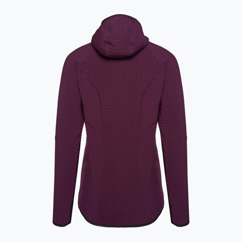 Дамско софтшел яке R2 TechFace Hoody night plum на Patagonia 2