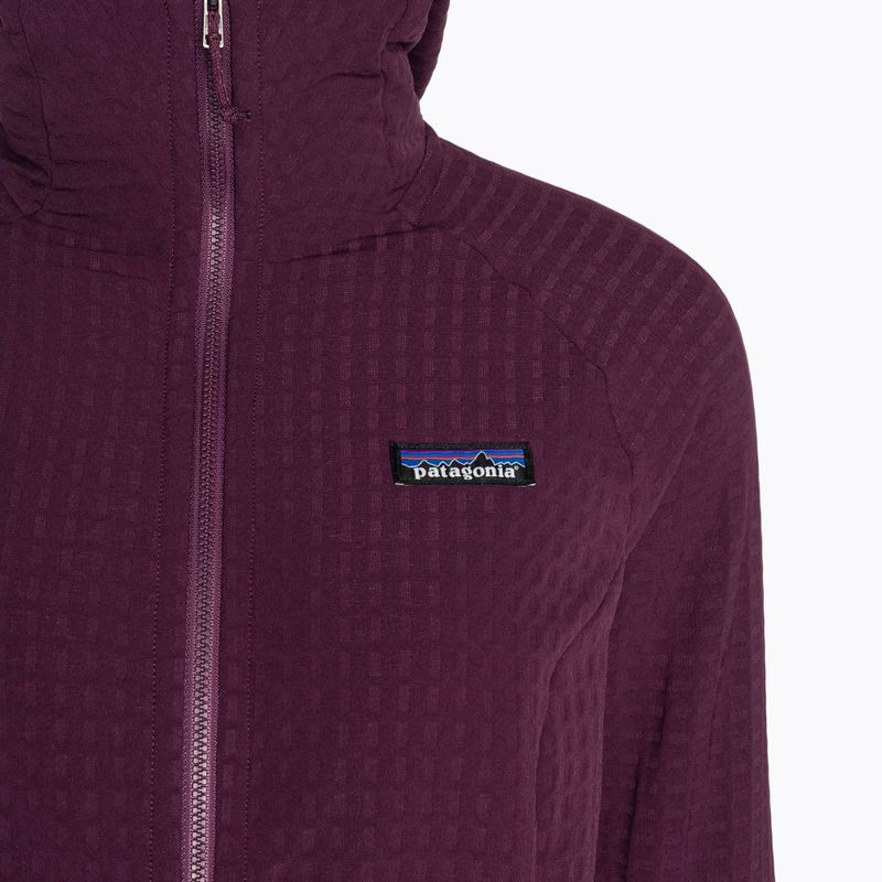Дамско софтшел яке R2 TechFace Hoody night plum на Patagonia 3