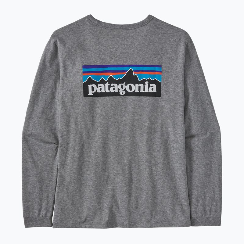 Дамска блуза с дълъг ръкав Patagonia P-6 Logo Responsibili-Tee gravel heather 4