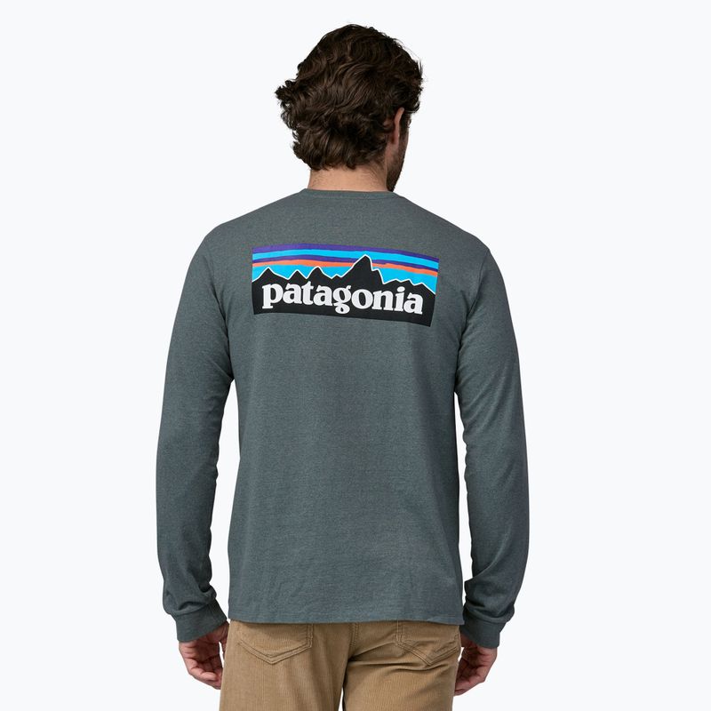 Мъжки екип Patagonia P-6 Logo Responsibili trekking longsleeve nouveau green 2