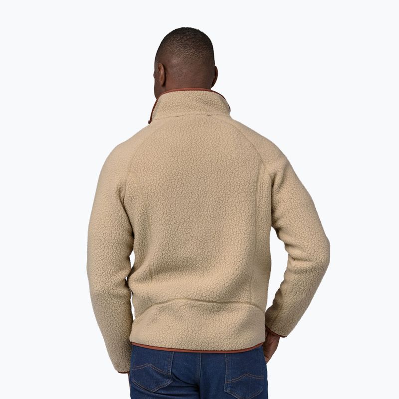Мъжки потник Patagonia Retro Pile el cap khaki w/sisu brown fleece sweatshirt 2