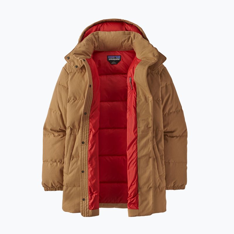 Памучна пухена парка на Patagonia за жени nest brown 15