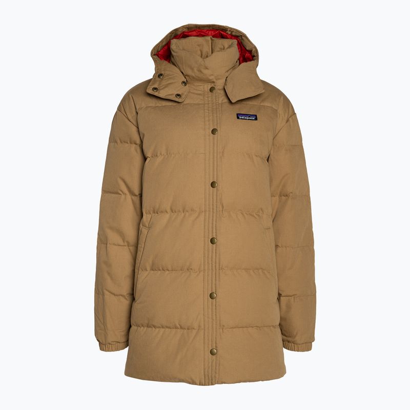 Памучна пухена парка на Patagonia за жени nest brown 8