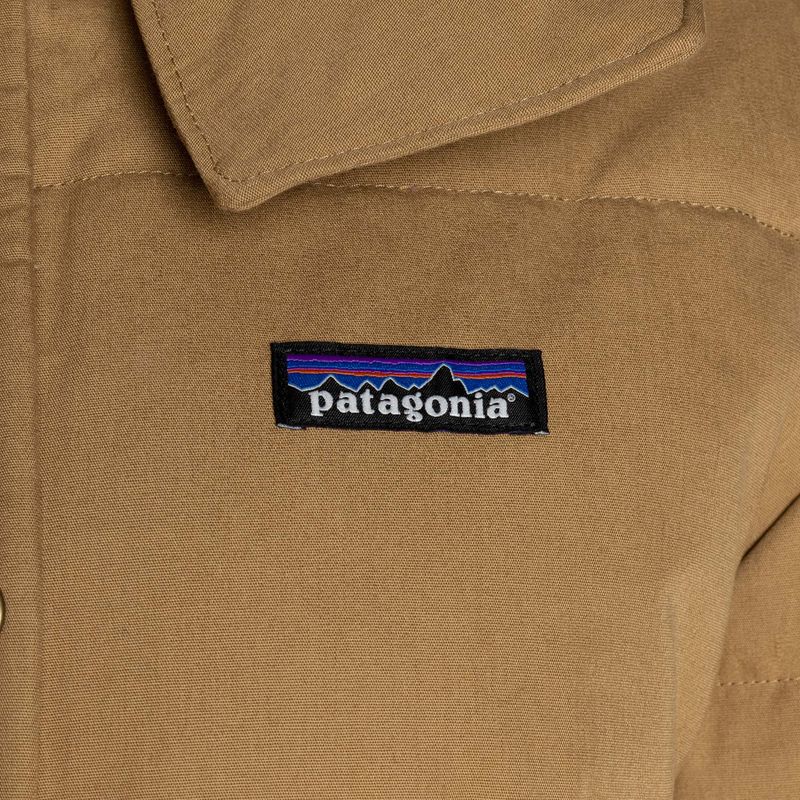 Памучна пухена парка на Patagonia за жени nest brown 10