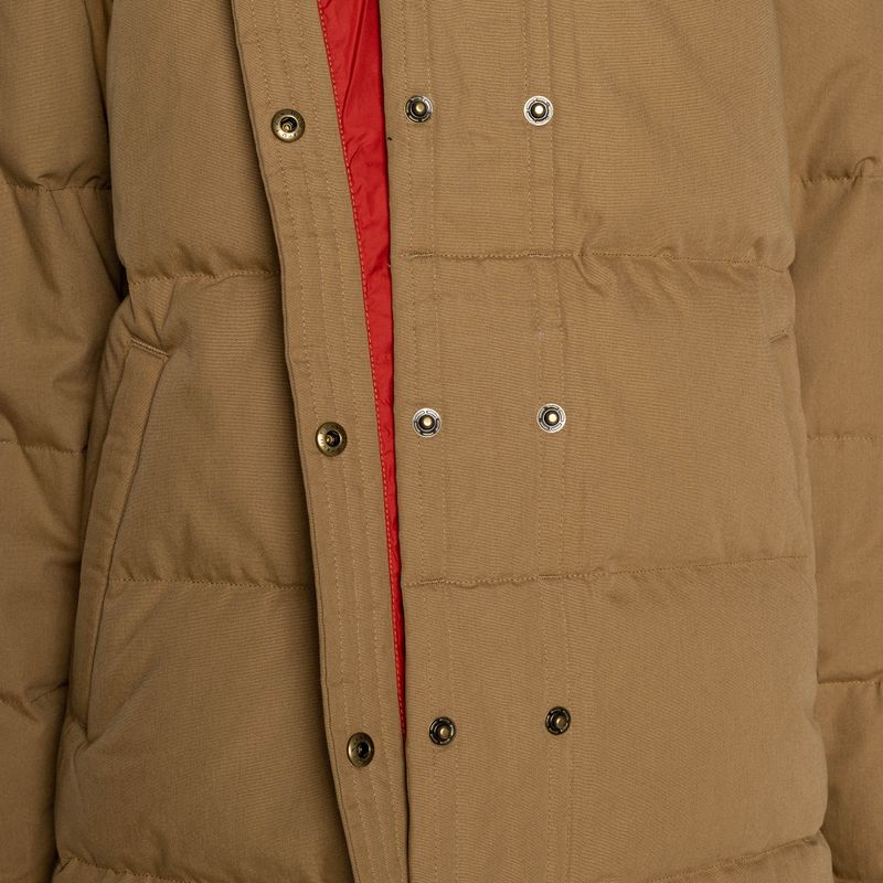 Памучна пухена парка на Patagonia за жени nest brown 12