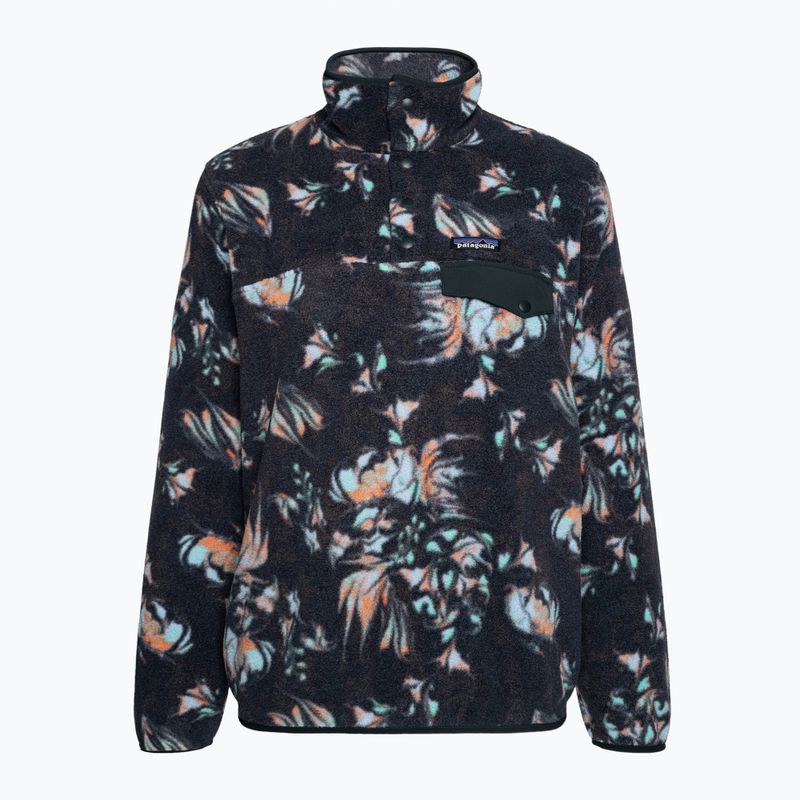 Дамски поларен суитшърт Patagonia LW Synch Snap-T P/O swirl floral/pitch blue