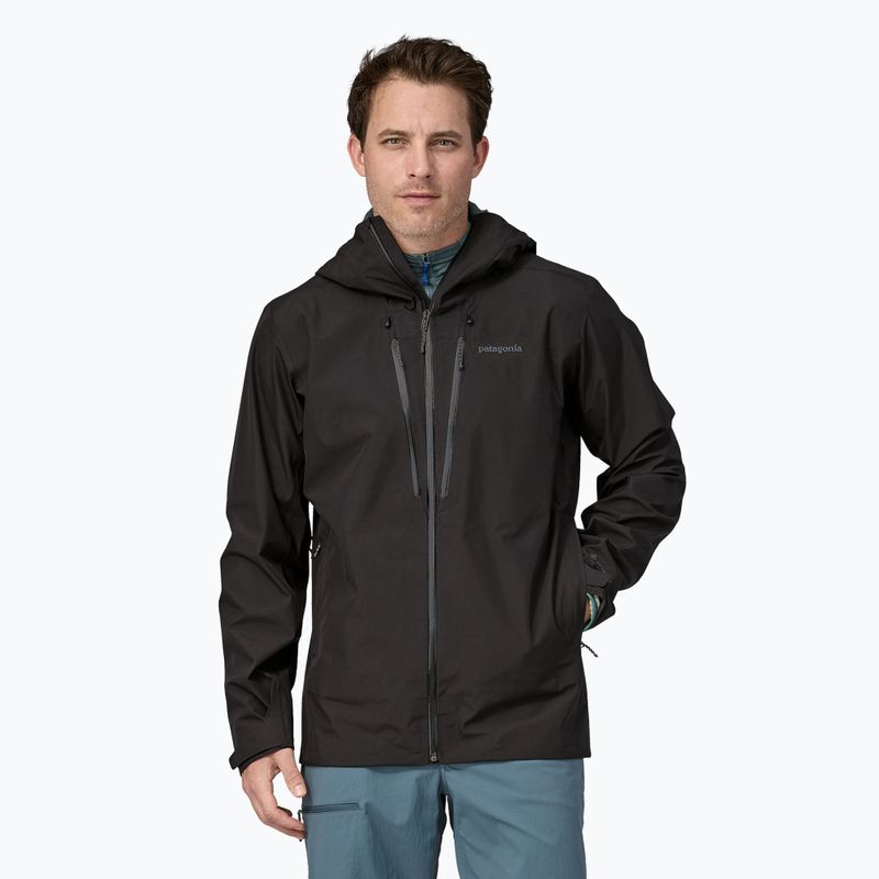 Мъжко дъждобранно яке Triolet black на Patagonia