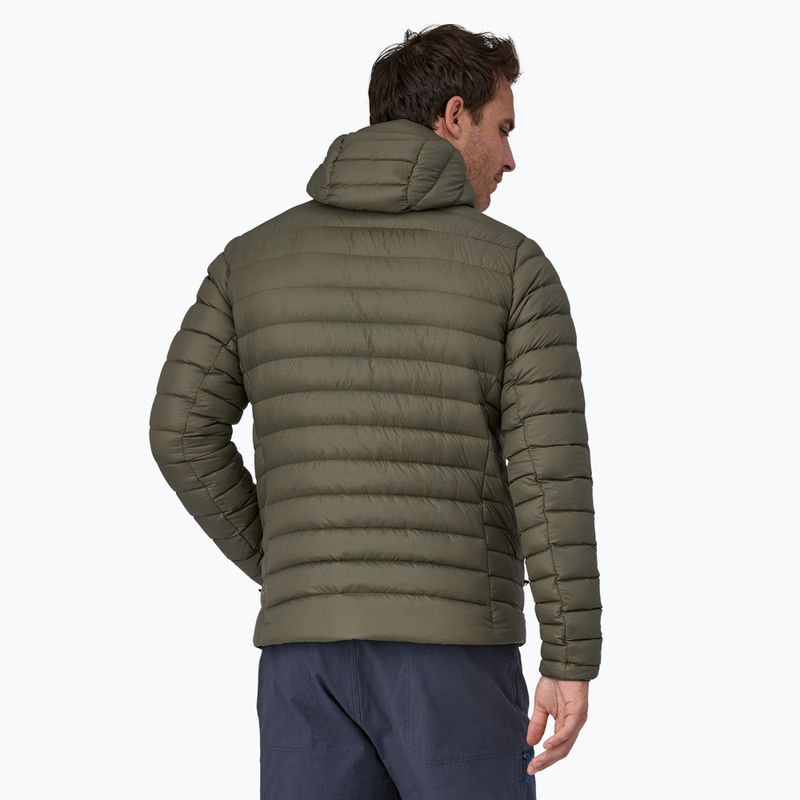 Мъжко пухено яке Patagonia Down Sweater Hoody basin green 2