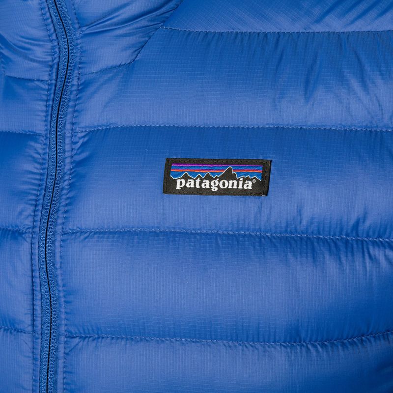 Мъжко пухено яке Patagonia Down Sweater Hoody passage blue 5