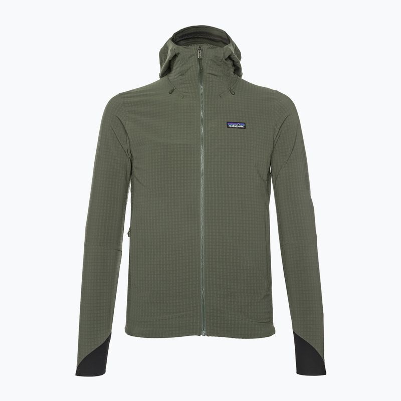 Мъжко софтшел яке Patagonia R1 TechFace Hoody basin green