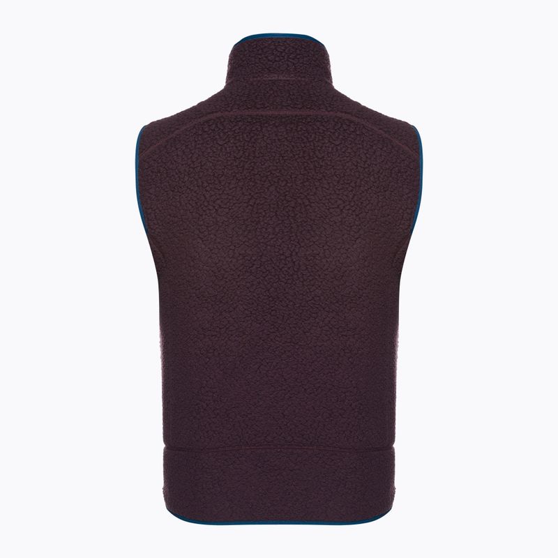Мъжки полар Patagonia Retro Pile Fleece без ръкави obsidian plum 2