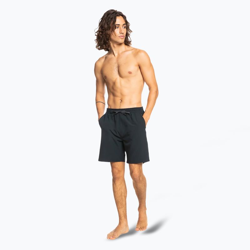 Мъжки къси панталони за плуване Quiksilver Ocean Elastic 18", черни 4