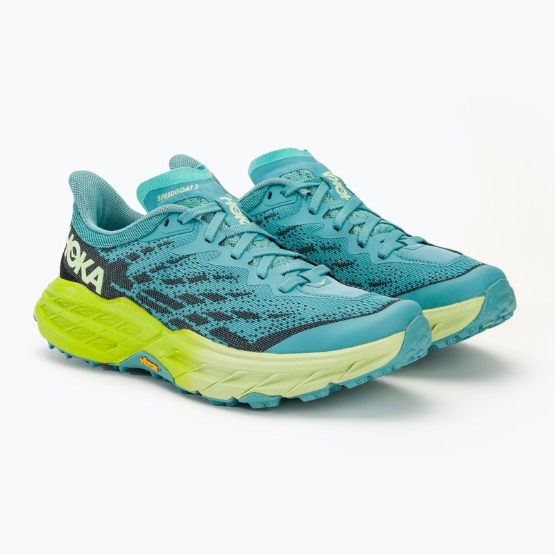 Дамски обувки за бягане HOKA Speedgoat 5 coastal shade/green glow 4