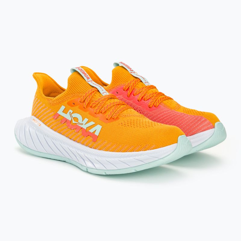 Дамски обувки за бягане HOKA Carbon X 3 radiant yellow/camellia 5