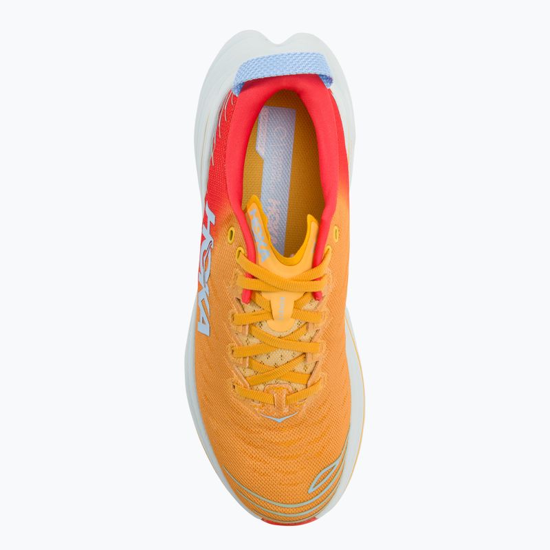 HOKA Bondi X fiesta/amber yellow мъжки обувки за бягане 6
