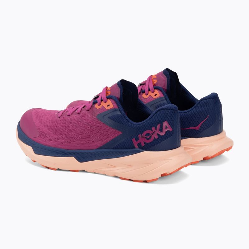 Дамски обувки за бягане HOKA Zinal festival fuchsia/bellwether blue 3