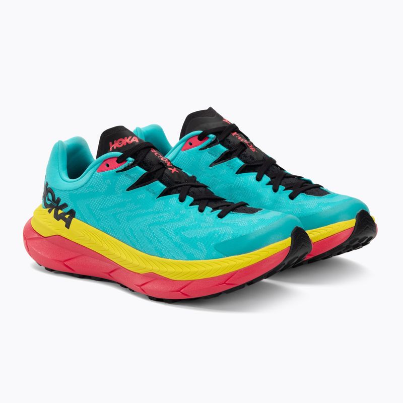 HOKA Tecton X мъжки обувки за бягане scuba blue/diva pink 4