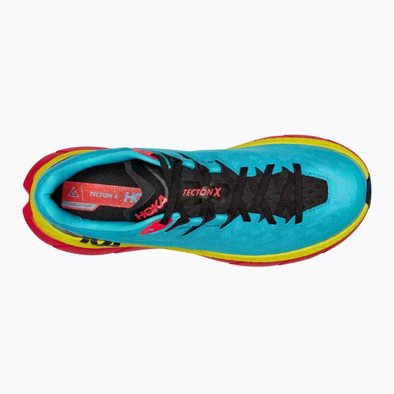 HOKA Tecton X мъжки обувки за бягане scuba blue/diva pink 9