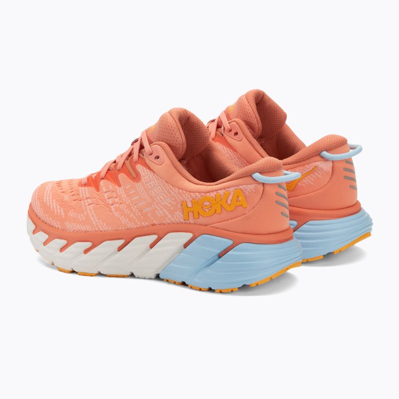 Дамски обувки за бягане HOKA Gaviota 4 shell coral/peach parfait 3