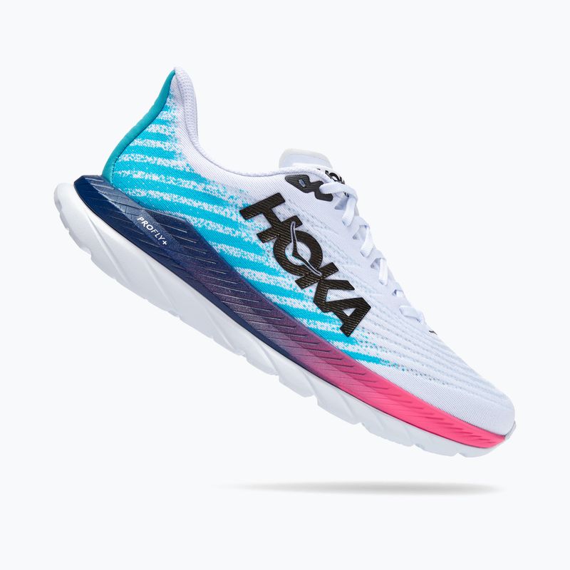 Мъжки обувки за бягане HOKA Mach 5 white/scuba blue 8