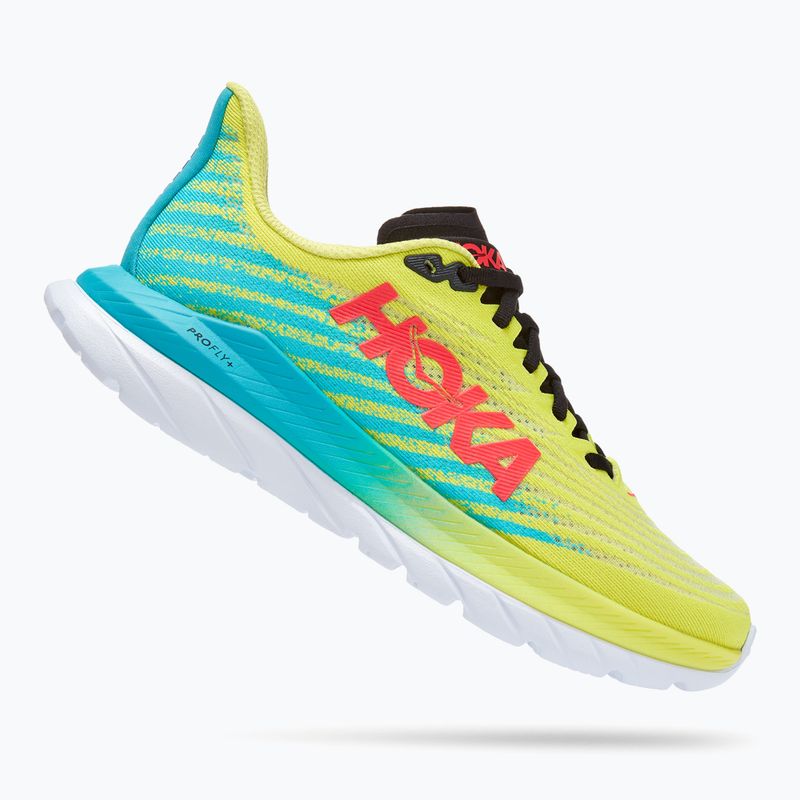 Дамски обувки за бягане HOKA Mach 5 evening primrose/scuba blue 10