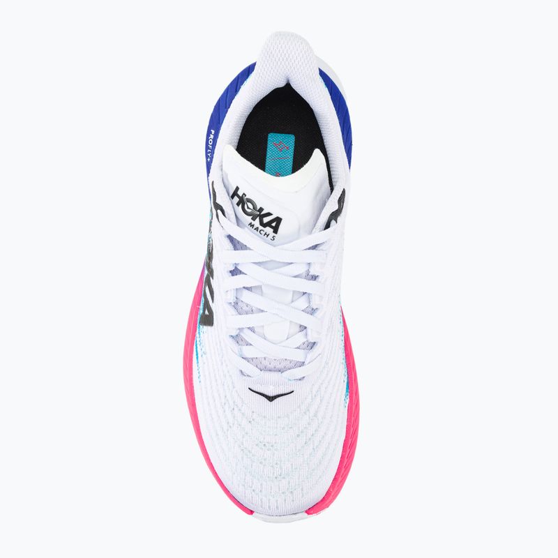 Дамски обувки за бягане HOKA Mach 5 white/scuba blue 7