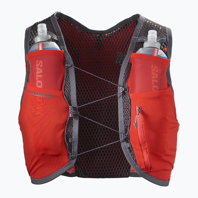 Salomon Active Skin 4 комплект раница за бягане червена LC1909200