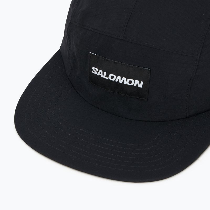 Дамска шапка с козирка Salomon Bonatti WP 5 Panel deep black 3