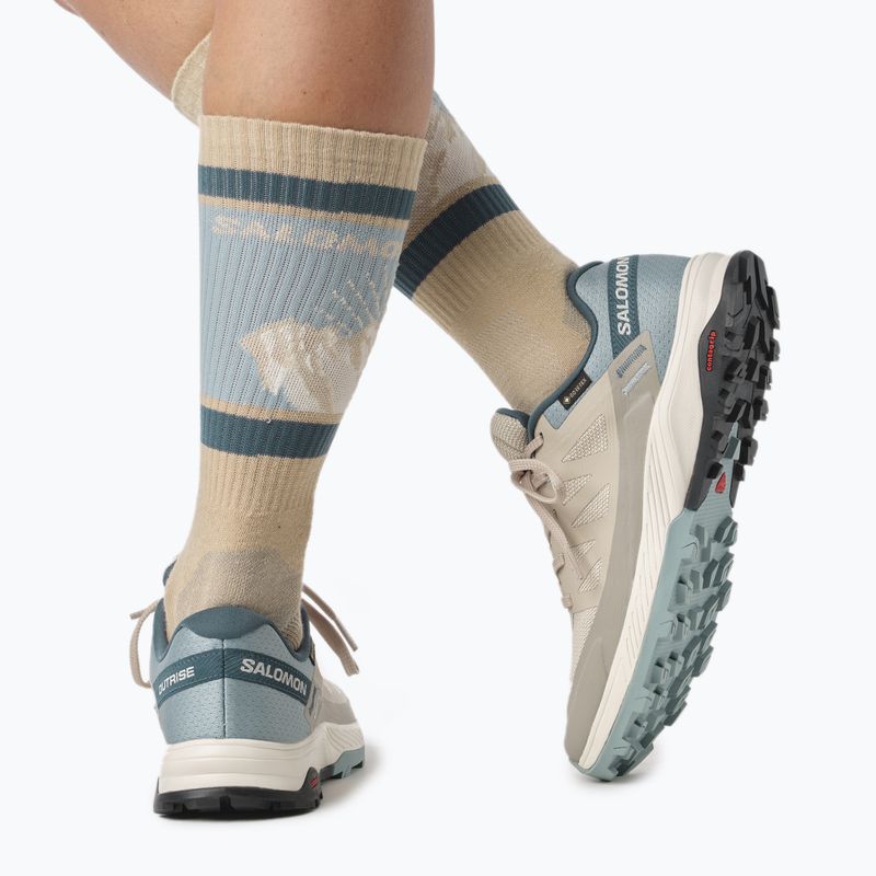 Дамски ботуши за трекинг Salomon Outrise GTX beige L47142700 18