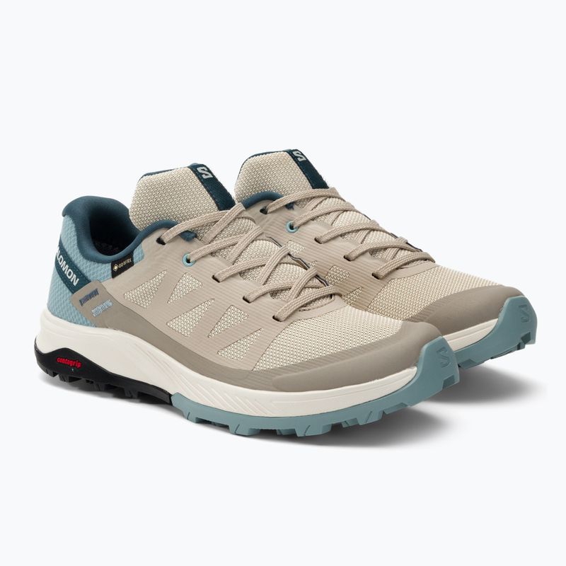 Дамски ботуши за трекинг Salomon Outrise GTX beige L47142700 4