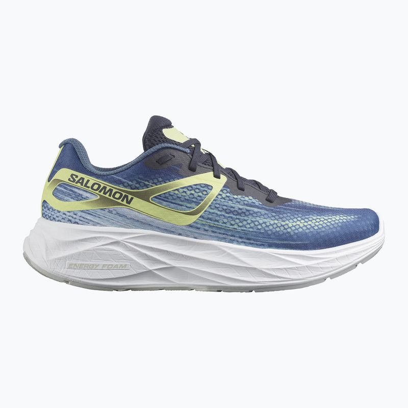 Мъжки обувки за бягане Salomon Aero Glide blue ashes/dark sapphire/sunny lime 11
