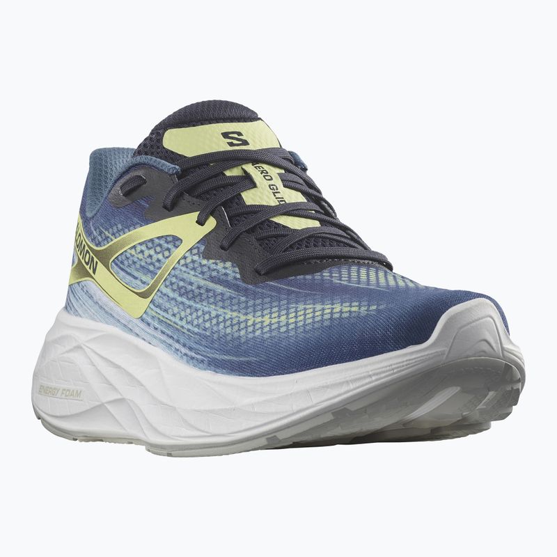 Мъжки обувки за бягане Salomon Aero Glide blue ashes/dark sapphire/sunny lime 13