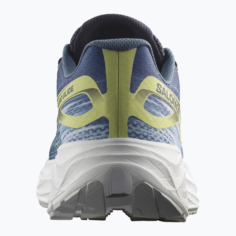 Мъжки обувки за бягане Salomon Aero Glide blue ashes/dark sapphire/sunny lime 14