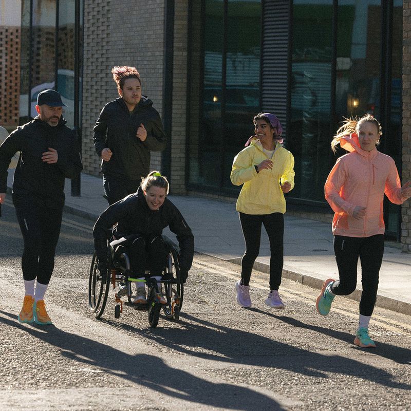 Мъжки обувки за бягане Salomon Aero Glide blue ashes/dark sapphire/sunny lime 17