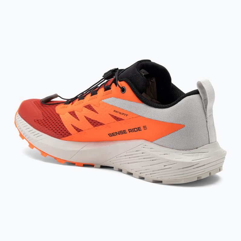 Мъжки обувки за бягане Salomon Sense Ride 5 lunar rock/shocking orange/fiery red 3