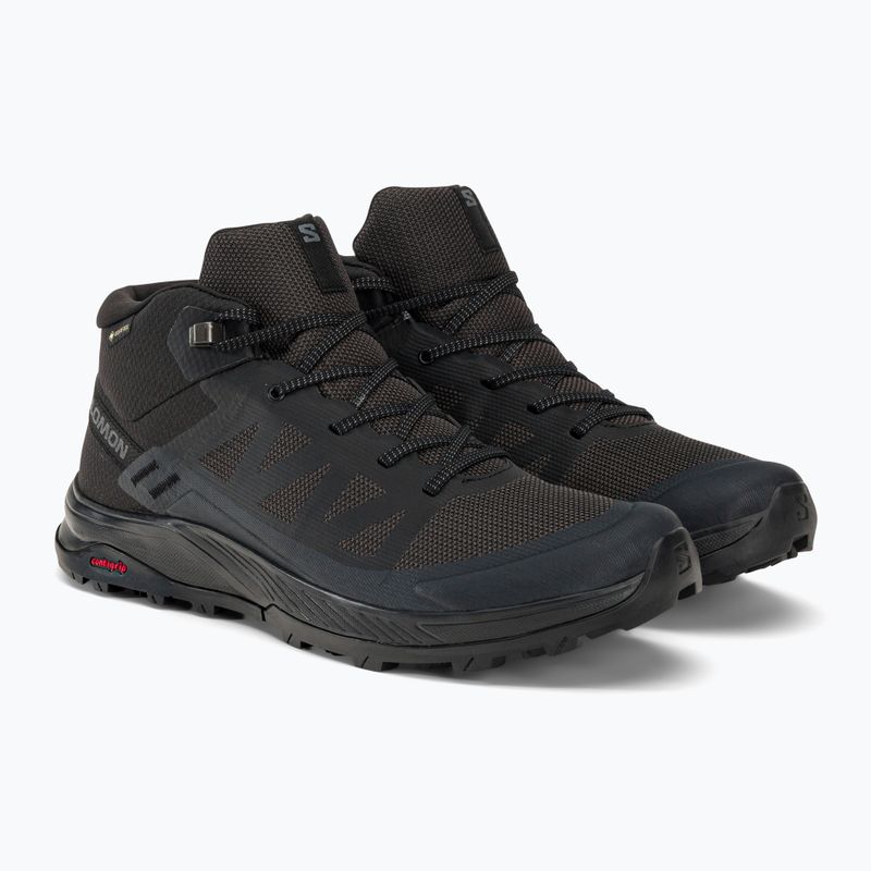 Salomon Outrise Mid GTX мъжки ботуши за трекинг черни L47143500 4