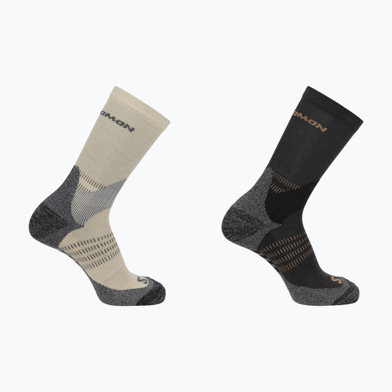 Salomon X Ultra Access Crew 2 чифта чорапи за трекинг с абанос/дъждовен ден 6
